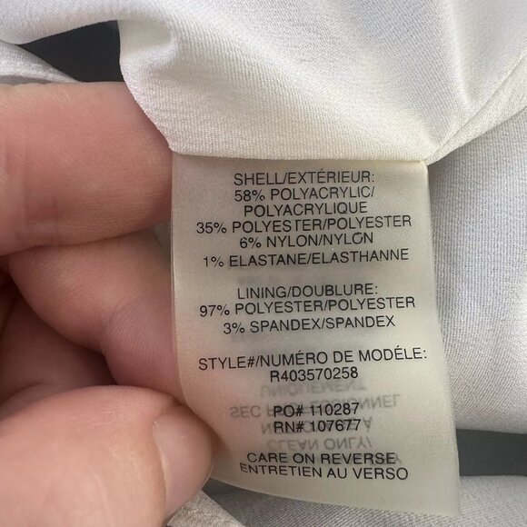 Alice + Olivia Sz 4 Gray White Donovan Lace‎ Sleeveless Sheath Shift Dress - Picture 9 of 9